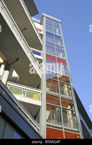 Appartements moderne escalier Holloway Islington Londres Angleterre Royaume-uni Banque D'Images