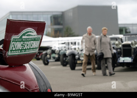 Flying Scotsman 2009 - Le procès d'Édimbourg à Londres par Vintage Car Banque D'Images