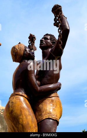 Au Sénégal, l'île de Gorée, classée au Patrimoine Mondial par l'UNESCO, monument commémorant l'esclavage Banque D'Images