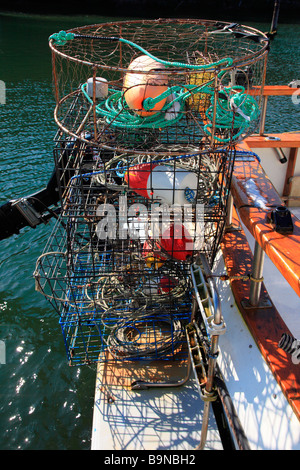 Une tour de pièges à crabes Banque D'Images