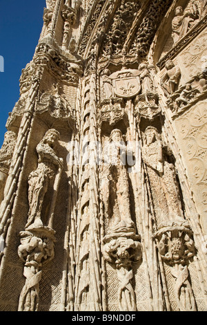 Façade du Colegio de San Gregorio l'Art Gothique élisabéthaine Valladolid Castille Leon Espagne Banque D'Images