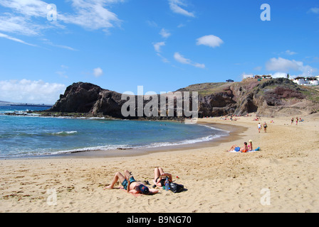 Playa de Papagayo Papagayo, Lanzarote, îles Canaries, Espagne Banque D'Images