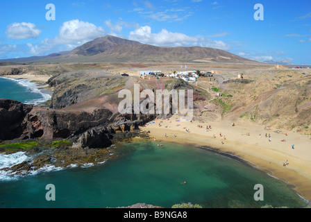 Playa de Papagayo Papagayo, Lanzarote, îles Canaries, Espagne Banque D'Images