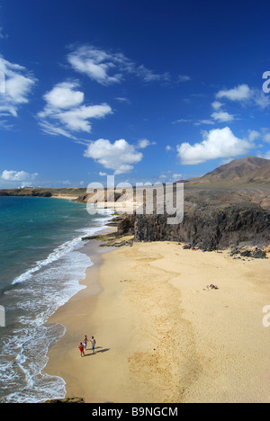 Playa de la Cera, Papagayo, Lanzarote, îles Canaries, Espagne Banque D'Images