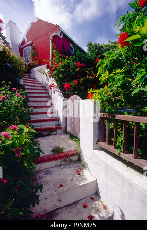 Rue pittoresque à St George Bermudes Banque D'Images