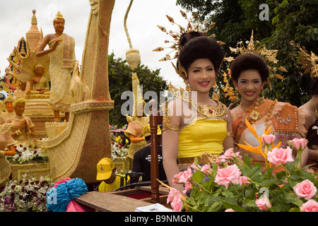 Khao Phansa (bougie et cire Festival) Ubon Ratachatani Thaïlande Banque D'Images