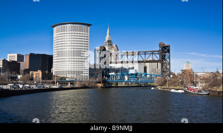 Le centre-ville de Cleveland Banque D'Images