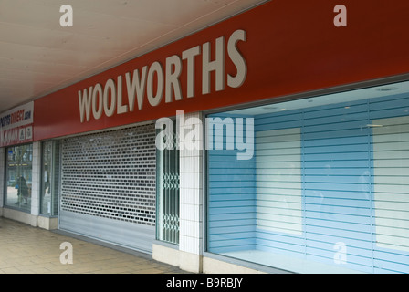Magasin Woolworths fermé en centre-ville de Coventry Banque D'Images