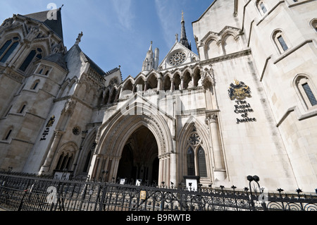 Royal Courts of Justice The Strand Londres Banque D'Images