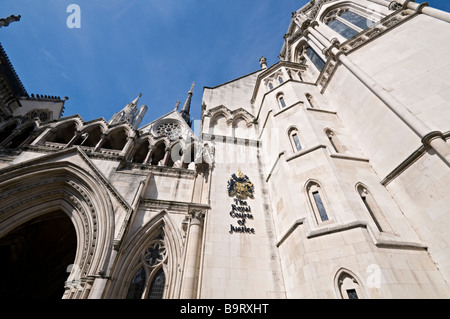 Royal Courts of Justice The Strand Londres Banque D'Images