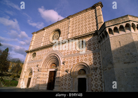 Italie, Abruzzes, l'Aquila, Basilica di Santa Maria di Collemaggio Banque D'Images