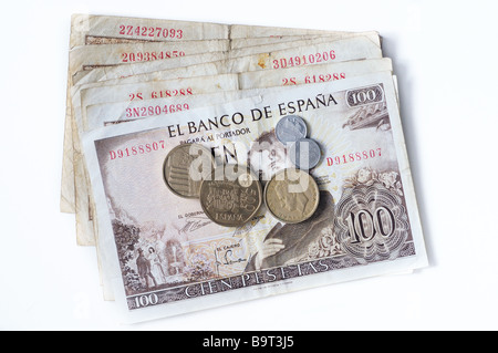 Pesetas espagnoles Banque D'Images