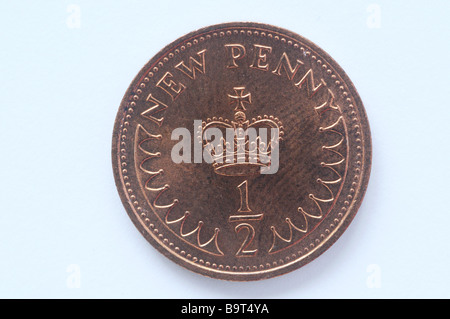 Demi pence coins Banque D'Images