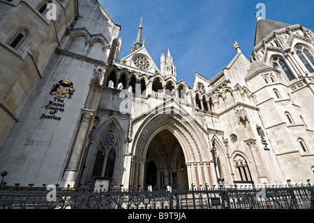 Royal Courts of Justice The Strand Londres Banque D'Images