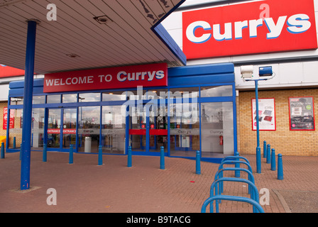 L'atelier d'électricité Currys store à Lowestoft, Suffolk, UK Banque D'Images