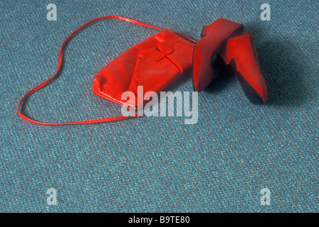 Accessoires rouges Banque D'Images