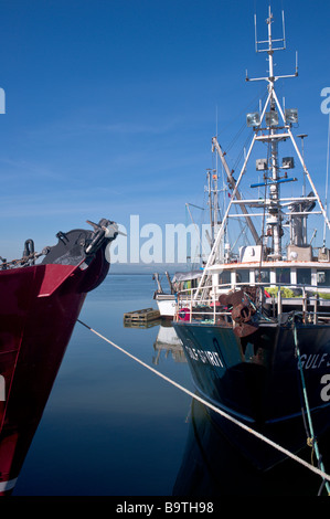 La Colombie-Britannique Steveston village de pêche sur le fleuve Fraser, la plus grande flotte de pêche au Canada Banque D'Images