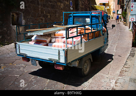 Castelsardo centre-ville historique. Province de Sassari. Sardegna. Italie Banque D'Images