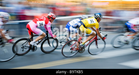 Portland Oregon Twilight Criterium bicycle race 8 Août 2008 Banque D'Images