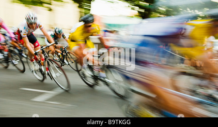 Portland Oregon Twilight Criterium bicycle race 8 Août 2008 Banque D'Images