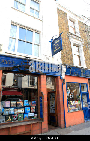 United Kingdom West London la librairie voyage blenheim crescent Banque D'Images