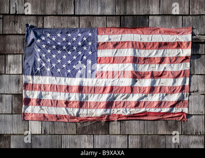 Porte drapeau Américain Banque D'Images