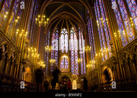 La chapelle St Chapelle Paris France Europe Banque D'Images