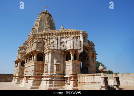 Temple de Meera, Chittorgarh Fort de Chittor ( ), l'État du Rajasthan, Inde Banque D'Images