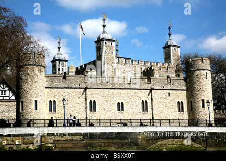 Tour de Londres avec entrée à la porte des traîtres Banque D'Images