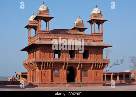 Je Diwan Khas dans le complexe du Palace à Fatehpur Sikri dans l'Uttar Pradesh, Inde Banque D'Images