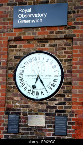 24 heures à l'Observatoire Royal de Greenwich, Londres Banque D'Images