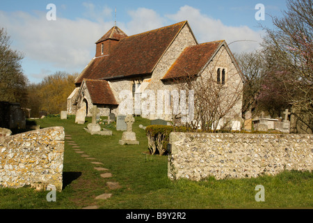 13e siècle Église Iken, East Sussex, Angleterre Banque D'Images