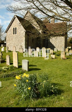 13e siècle Église Iken, East Sussex, Angleterre Banque D'Images