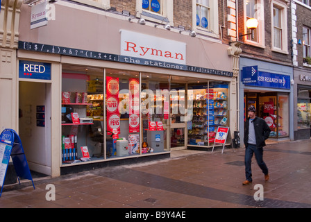 Le Ryman papetier à Norwich, Norfolk, UK Banque D'Images