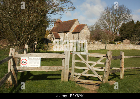 13e siècle Église Iken, East Sussex, Angleterre Banque D'Images