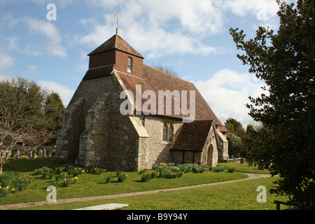 13e siècle Église Iken, East Sussex, Angleterre Banque D'Images