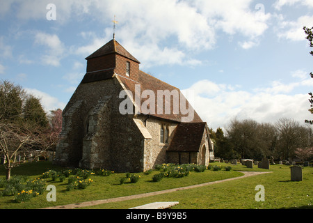 13e siècle Église Iken, East Sussex, Angleterre Banque D'Images