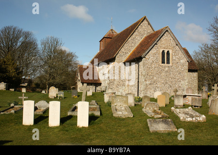 13e siècle Église Iken, East Sussex, Angleterre Banque D'Images
