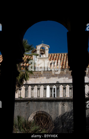 Monastère Franciscain, la vieille ville de Dubrovnik, Croatie Banque D'Images