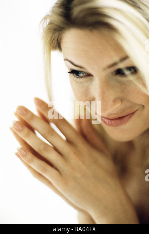 Portrait de femme, conceptual artwork Banque D'Images