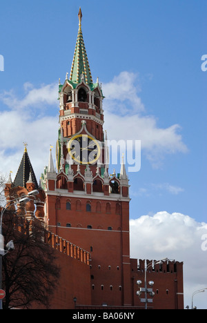 Sauveur de la tour Spasskaya du Kremlin de Moscou Banque D'Images