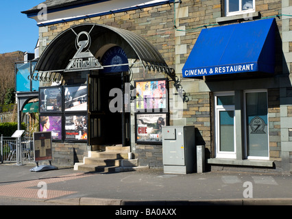 Le cinéma de Zeffirelli et restaurant, Compston Road, Ambleside, Parc National de Lake District, Cumbria, Angleterre, Royaume-Uni Banque D'Images