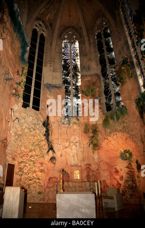 Intérieur de la cathédrale La Seu Palma Palma de Majorque l'île de Majorque Baléares Mer Méditerranée Espagne Banque D'Images