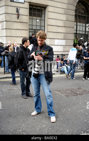 Manifestation à Londres pendant le sommet du G20 - du 1er avril. 2009 Banque D'Images