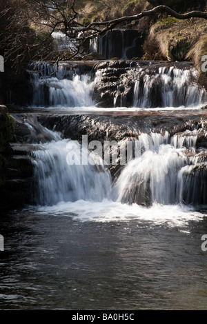 Cascade de Fairbrook, dans le Peak District, Derbyshire, Angleterre Banque D'Images