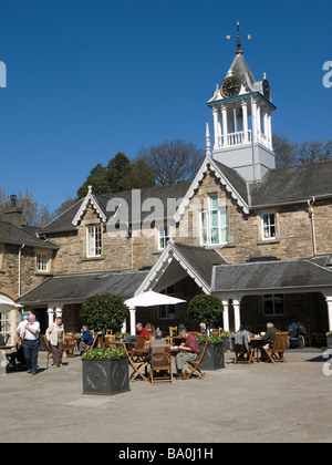 Courtyard Café à Holker Hall Cark Cartmel dans Cumbria UK Banque D'Images