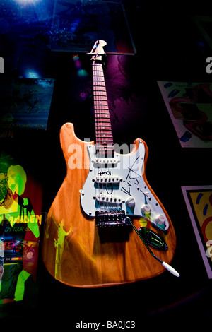 Tanglewood Guitare électrique Kurt Cobain du groupe Nirvana Banque D'Images