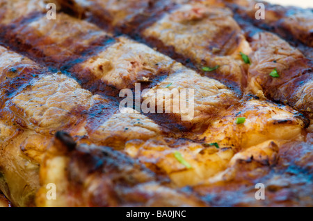 Détail d'un steak entrecote de boeuf Banque D'Images