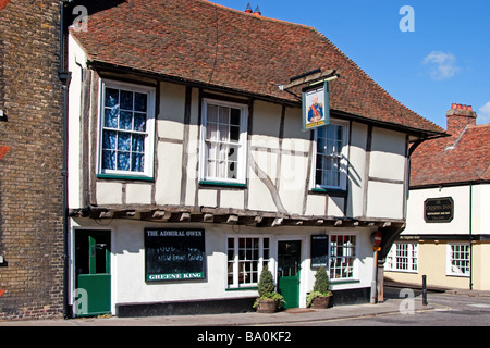 Vue de l'amiral Owen pub dans Sandwich Kent Banque D'Images