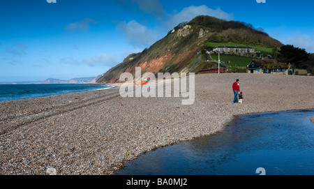 Branscombe beach. Devon. UK. L'Europe Banque D'Images